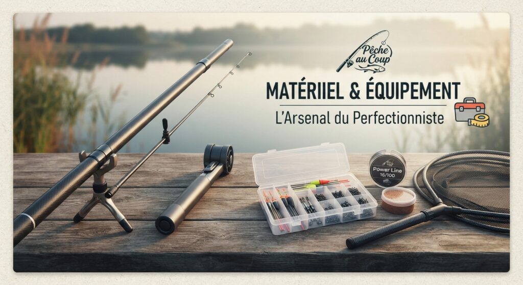 Présentation du matériel et des équipements essentiels pour réussir la pêche au coup en eau douce