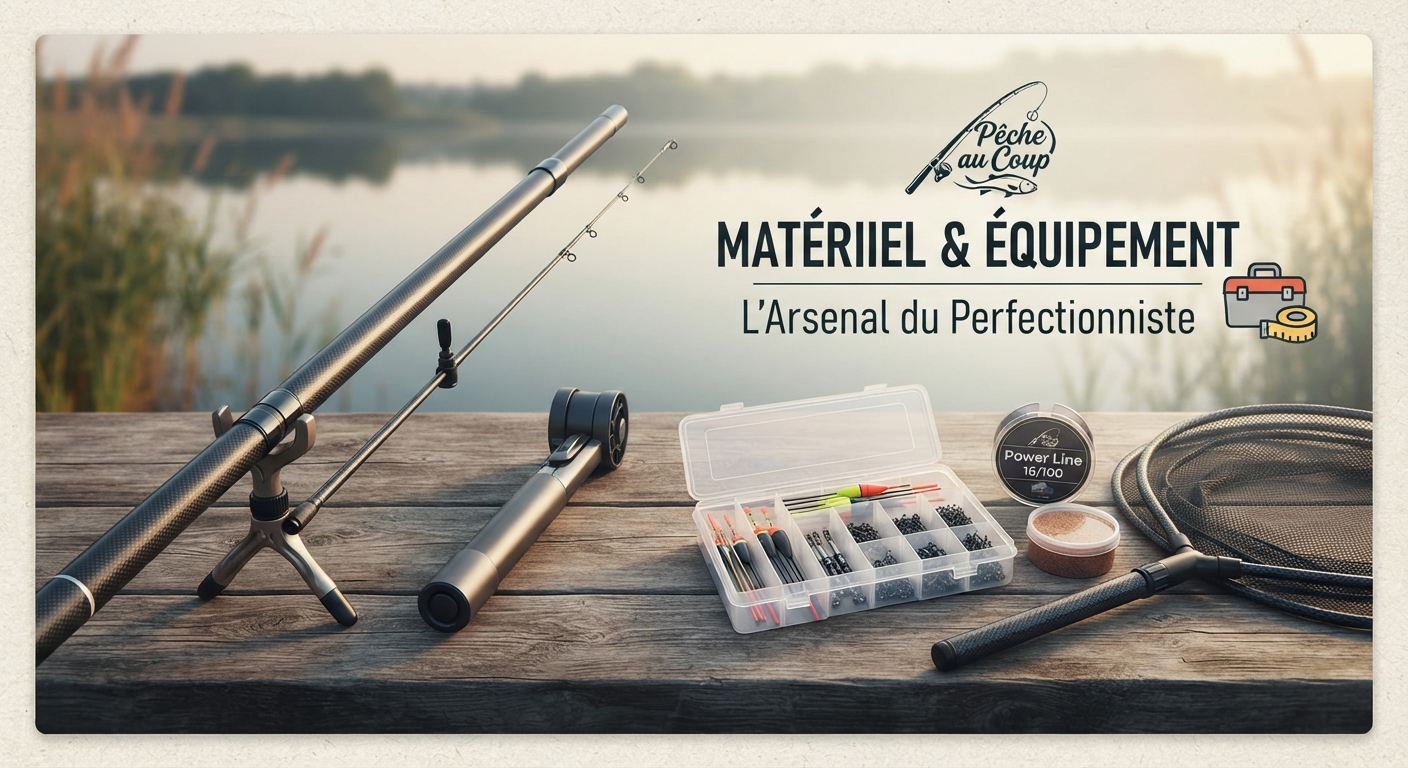 Présentation du matériel et des équipements essentiels pour réussir la pêche au coup en eau douce